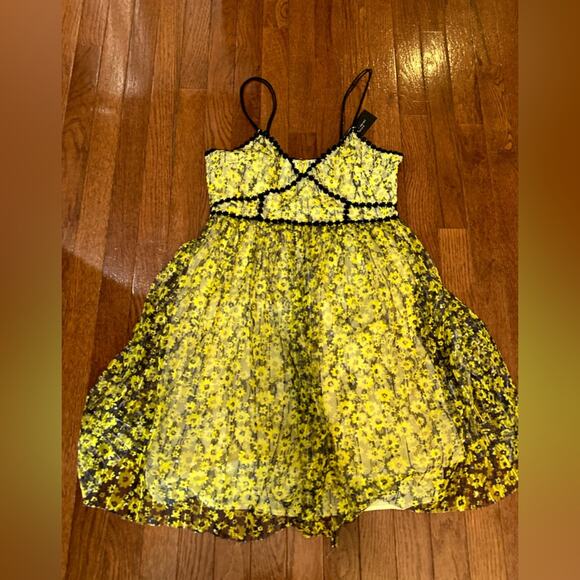 NWT Romeo & Juliet Couture Floral Lace Midi SWEETHEART Dress, Medium FIT & FLARE - Picture 3 of 12